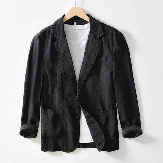 Hype Black / M Louis™ Linen Jacket For Men