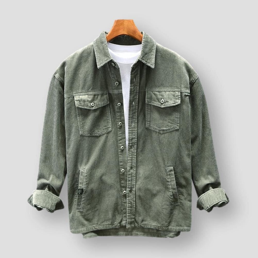 Hype Casual Shirts Green / S Valentin™ | corduroy shirt