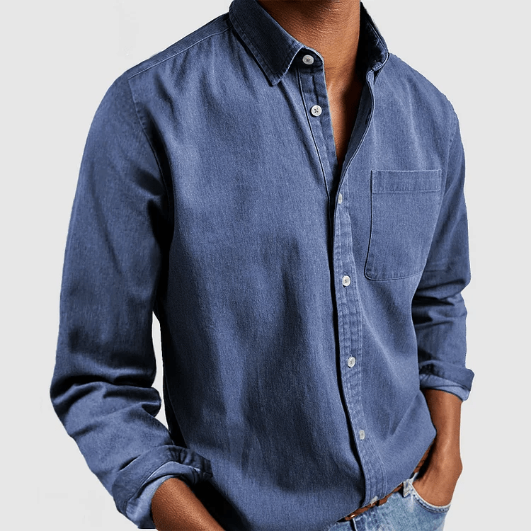 Hype Denim blue / M Nick | Casual shirt