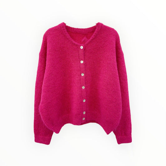 Hype Fuchsia Hype™ | MultiColour Cardigan