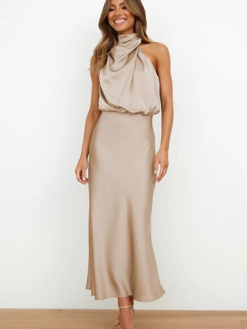 Hype Khaki / S Hype™ - Stylish cocktail dress