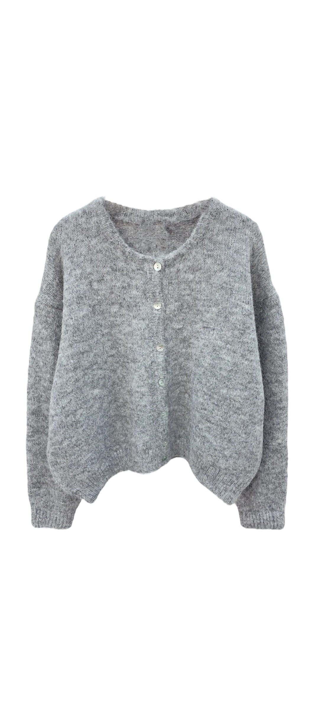 Hype Light Gray Hype™ | MultiColour Cardigan