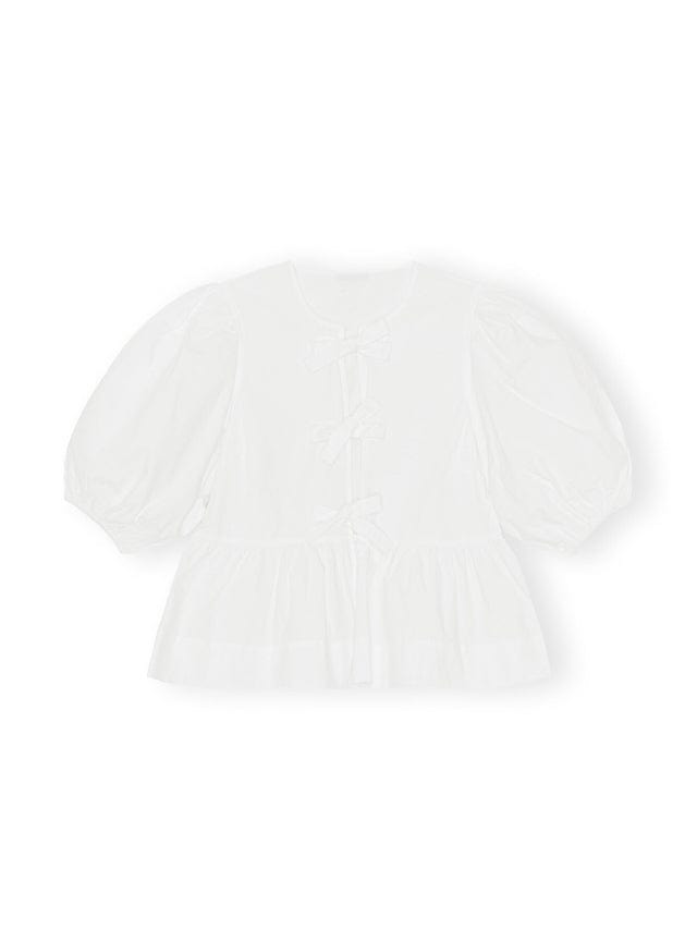 Hype Melbourne Bovenkanten White / S Sabrina | Puff Sleeve Blouse