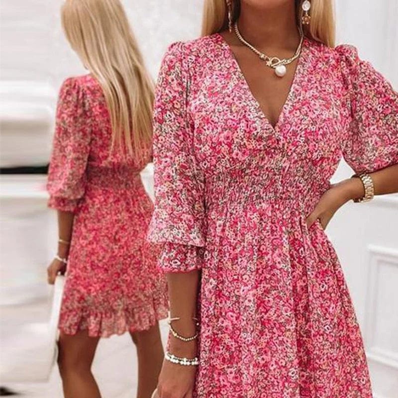 Hype Melbourne Flower Pink / 36 (S) Maya | Beautiful Flower Dress