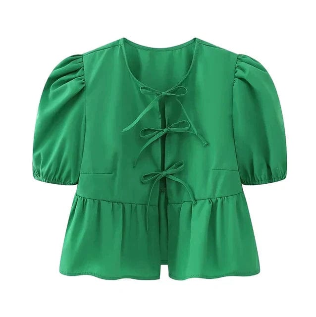 Hype Melbourne Green / XS Hype | Viral Bow Top