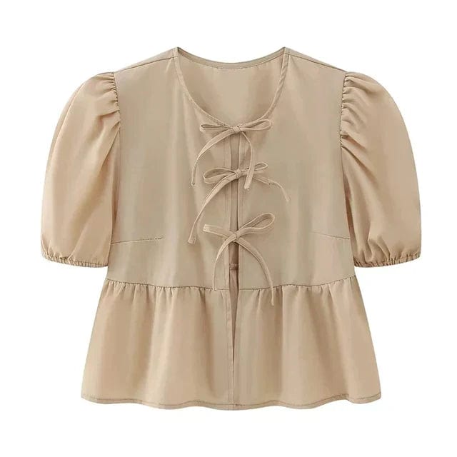 Hype Melbourne Khaki / XS Hype | Viral Bow Top