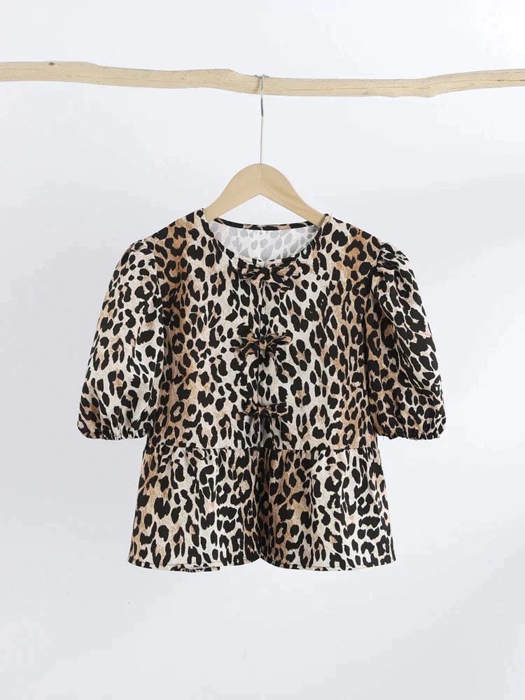 Hype Melbourne Leopard / XS Hype | Viral Bow Top