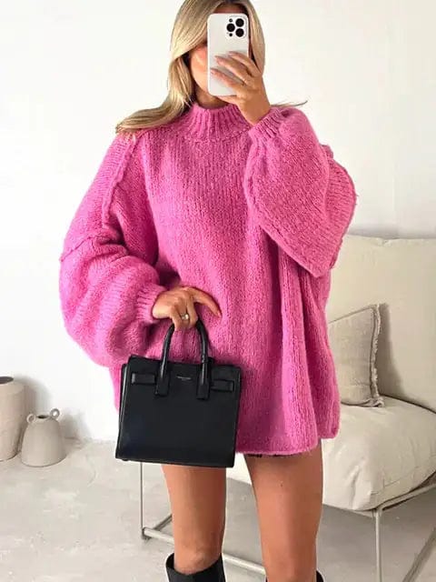 Hype Melbourne Pink / S Harper | Knitted Oversized Sweater