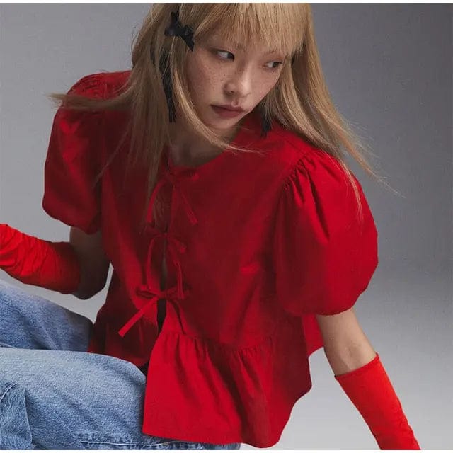 Hype Melbourne Red / XS Hype | Viral Bow Top