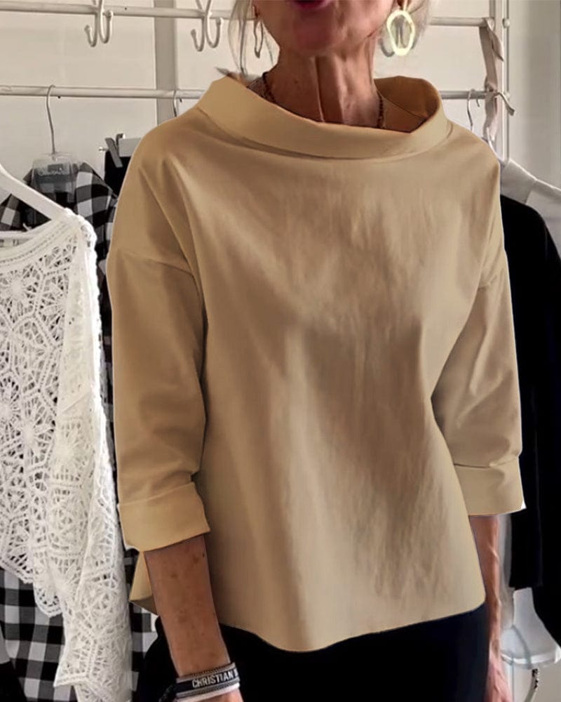 Hype Melbourne Shirts & Tops Khaki / S Elizabeth | Elegant top