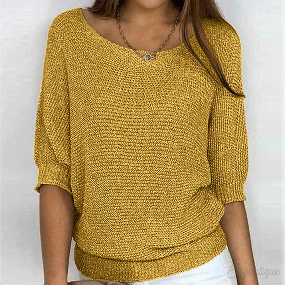 Hype Melbourne Yellow / 6 (XS) Angela | Light Sweater