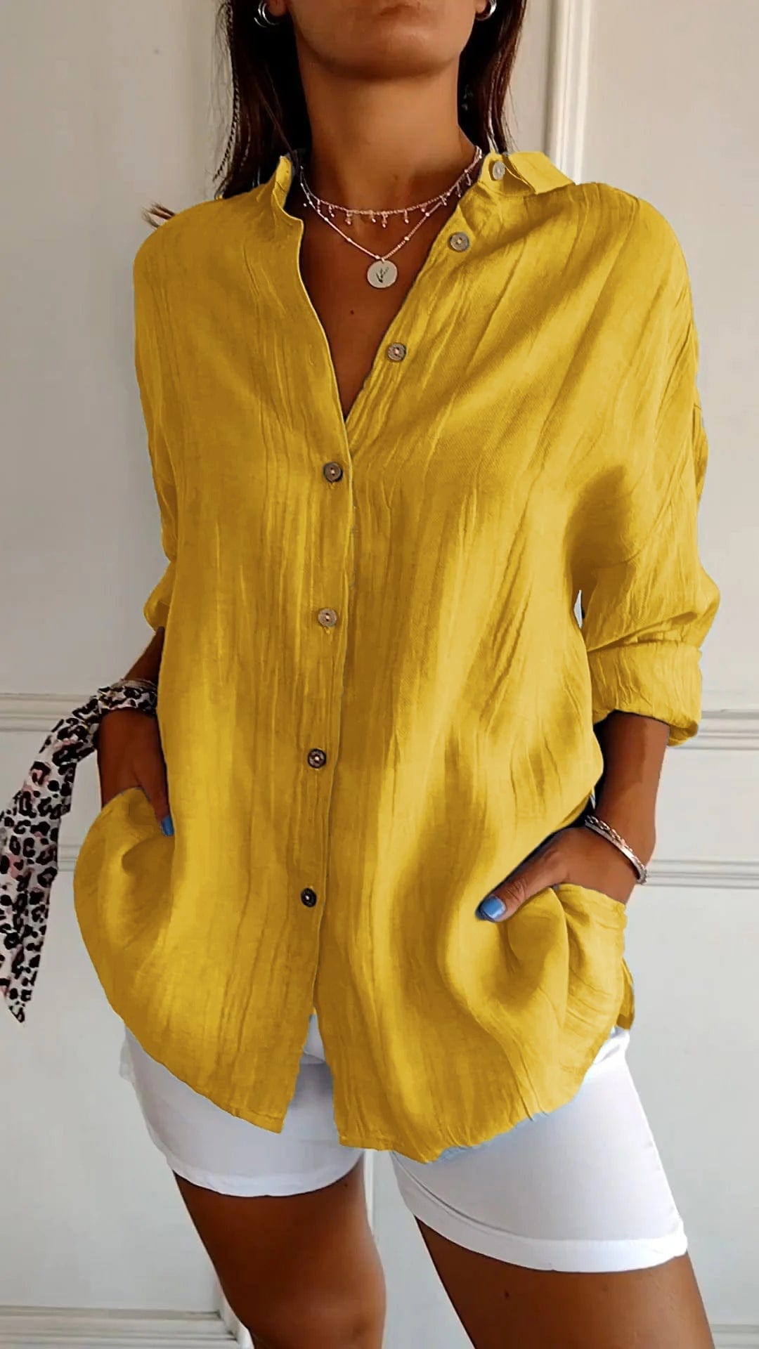 Hype Melbourne Yellow / S Camila | Summer blouse