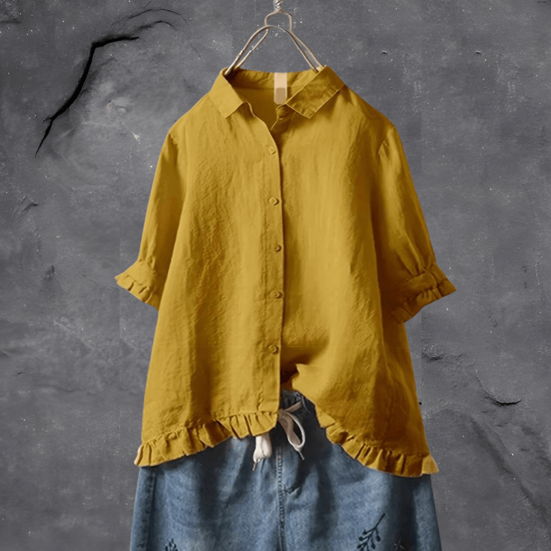 Hype Melbourne Yellow / XS /2 Megan - Luxury Blouse