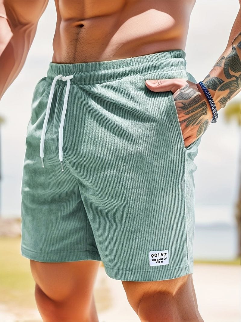 Hype Men Pants Light green / S Max |  Corduroy Shorts