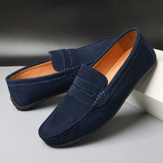 Hype Navy Blue / 6 Hype | Suede Moccasins