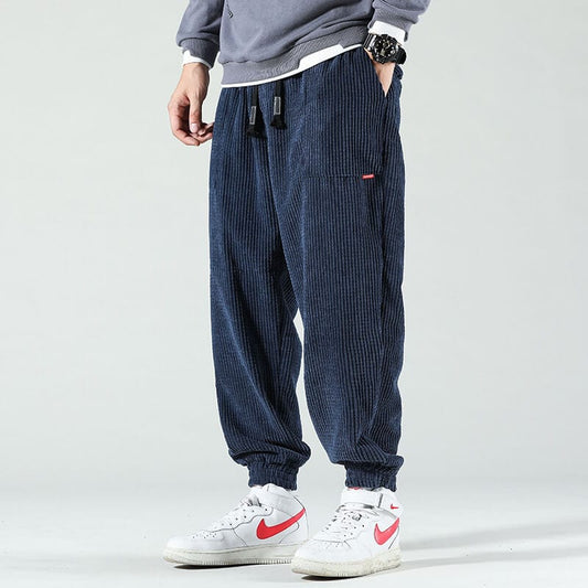 Hype Pants Dark Blue / S Eddy - corduroy trousers