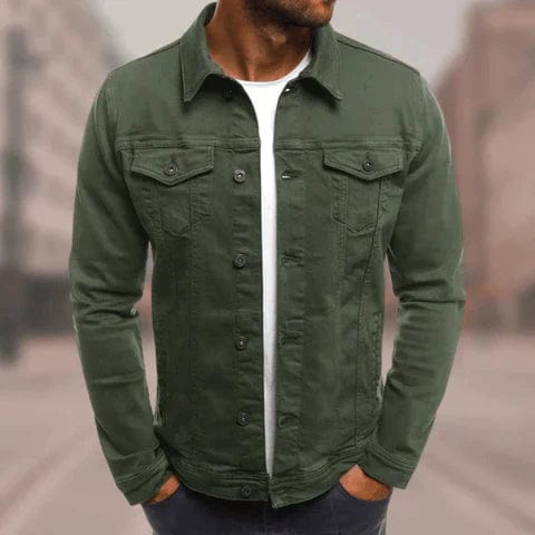 Hype Shirt Military Green / M Harrison | Streetwear Denim Jacket