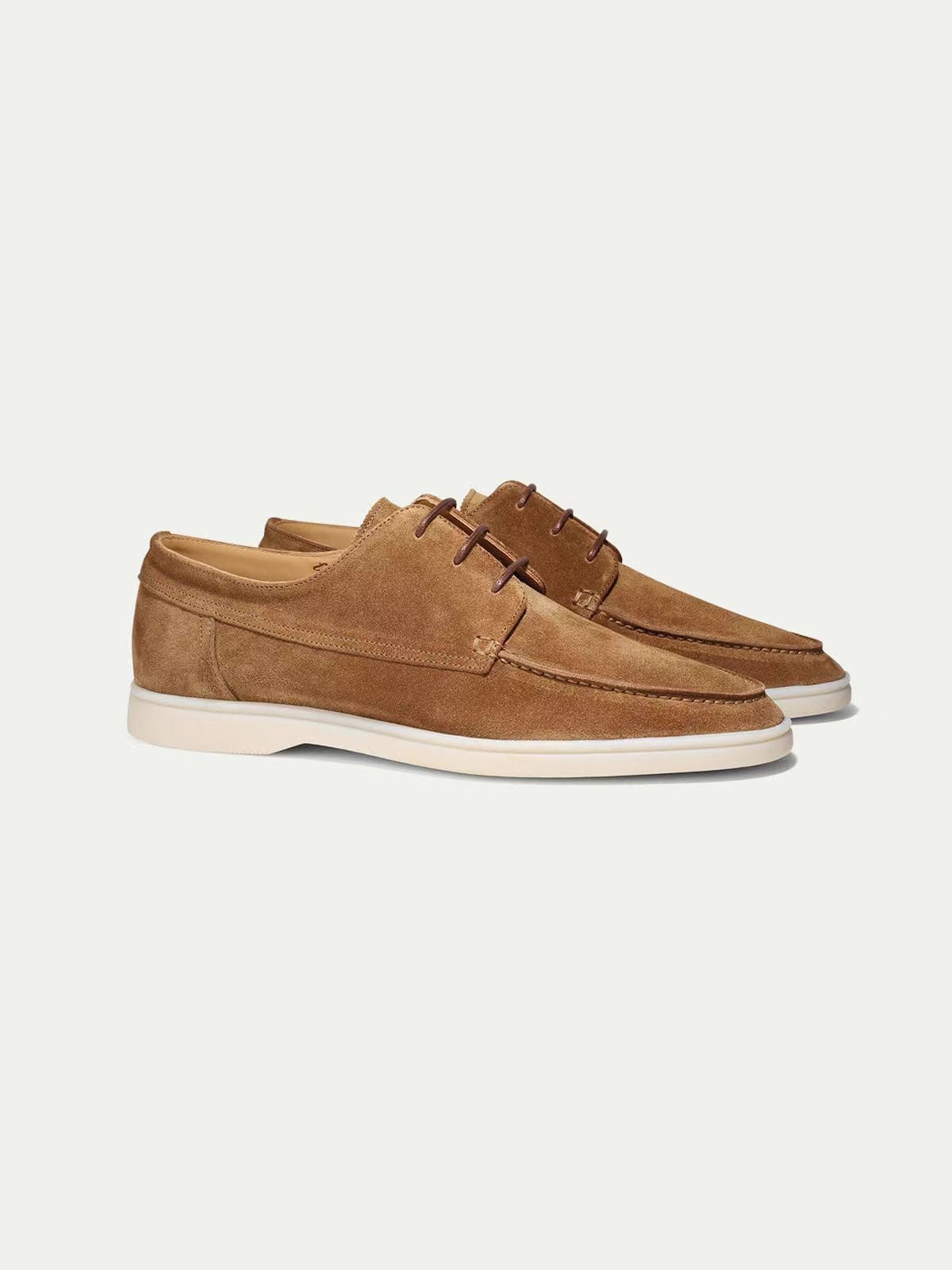 Hype Toronto Shoes Khaki / 5 Adam | Suede lace-up Moccasins