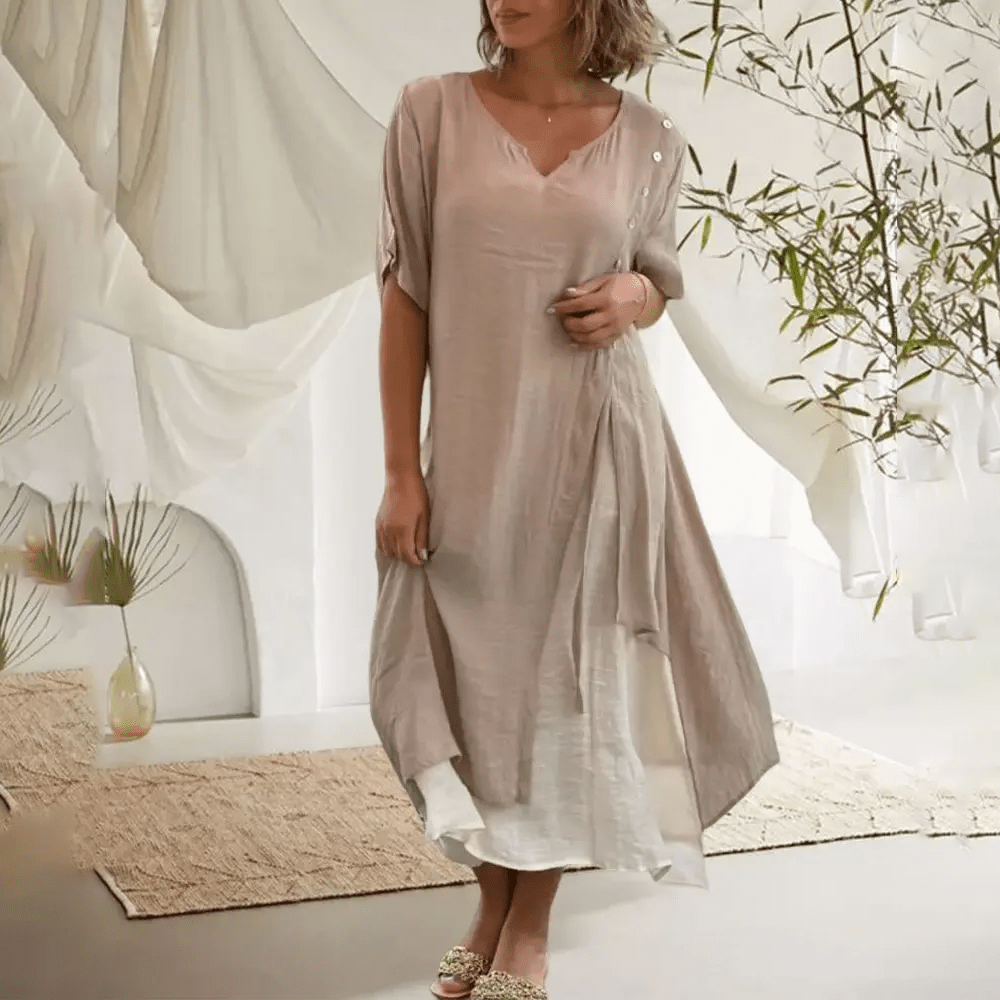 STAR Beige / S Amina | Elegant Dress