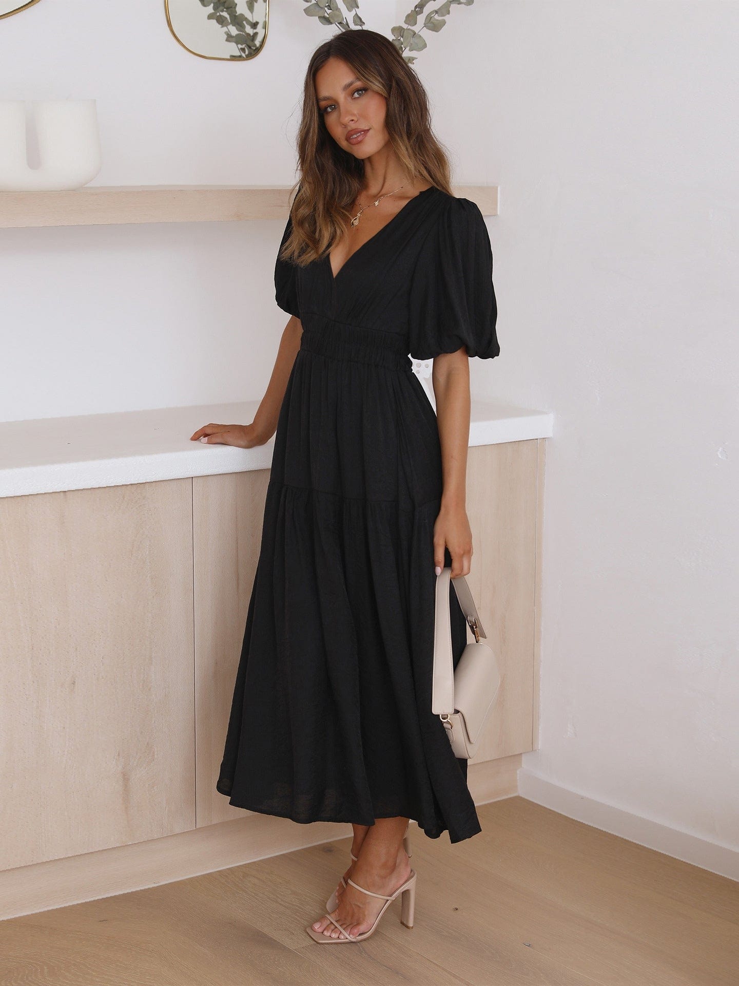 STAR Black / S Star™ | Midi Dress