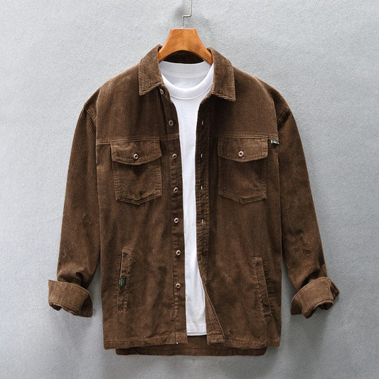 STAR Brown / M Cosmo™ - Casual Vintage multi pocket jacket