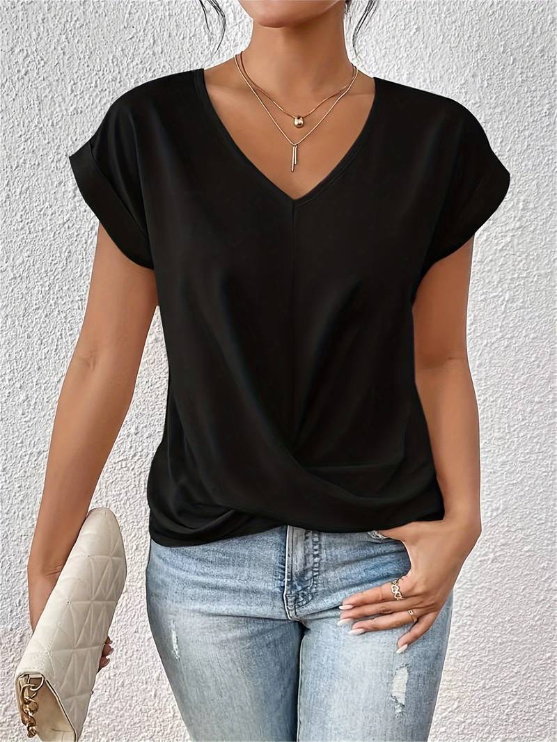 STAR Damenbekleidung Black / M Natalie | Short-sleeved  Top