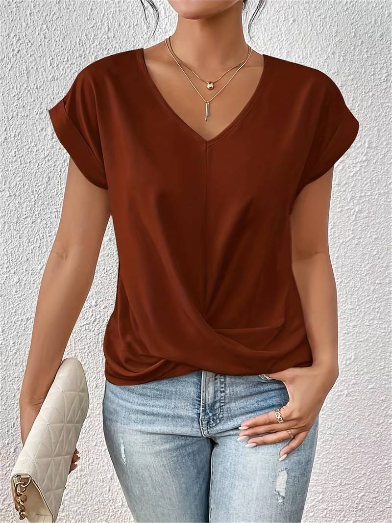 STAR Damenbekleidung Rust Red / M Natalie | Short-sleeved  Top