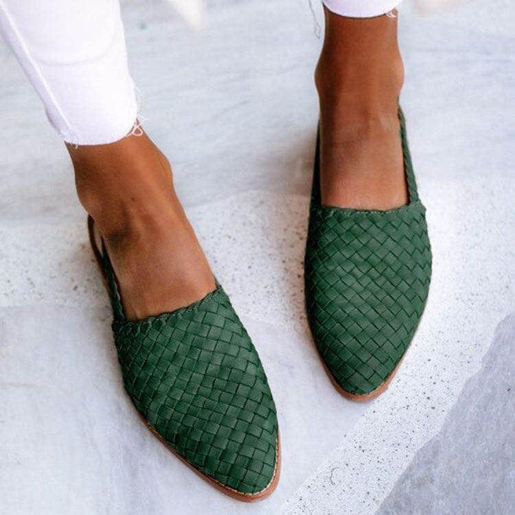 STAR Green / 3 Veronica | Braided Sandals