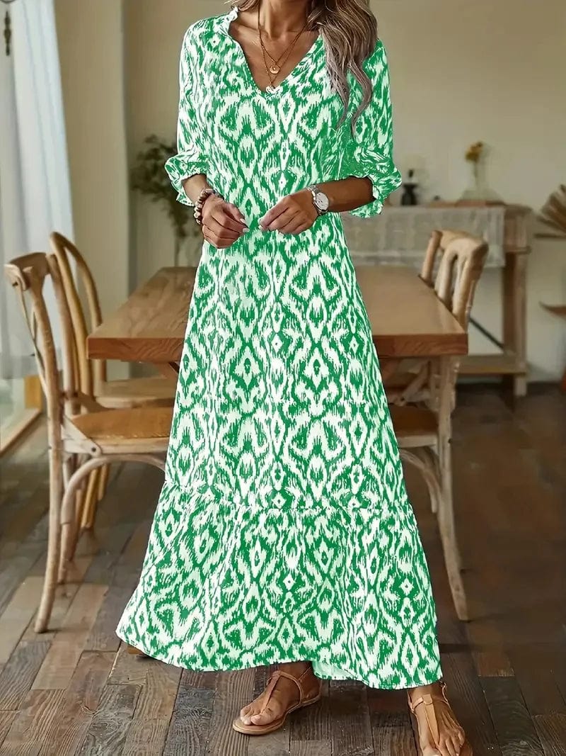 STAR Green / S Luna™ - Maxi dress with print