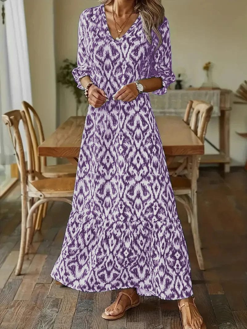 STAR Purple / S Luna™ - Maxi dress with print