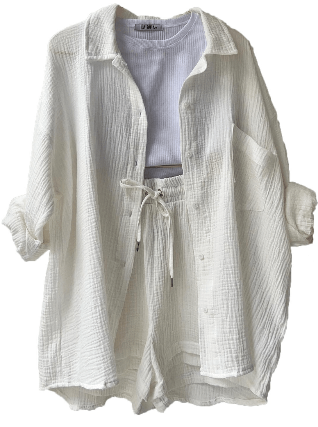 STAR White / S Emily | Women's Cotton Suit