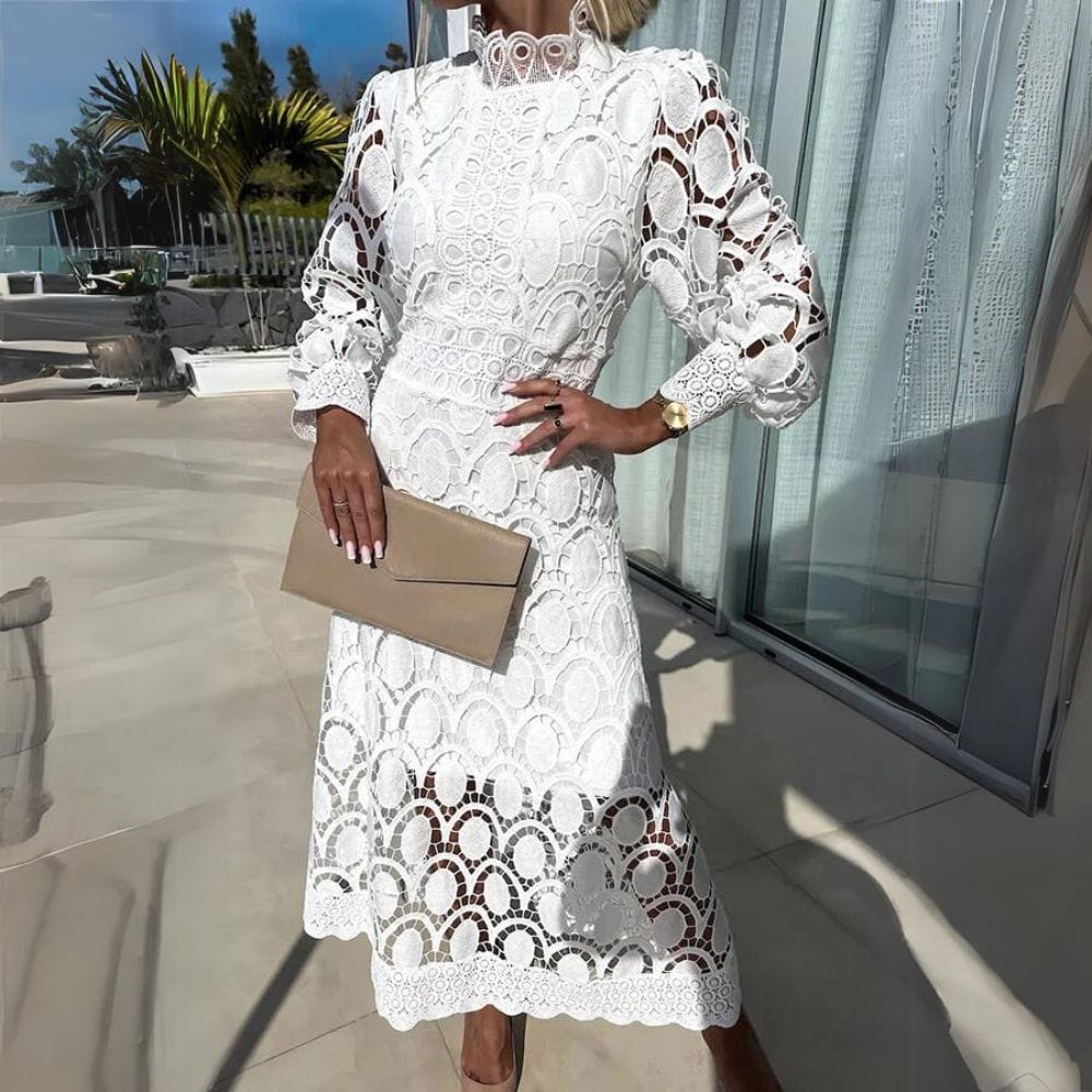 STAR White / S Star™ | Chic Lace Dress