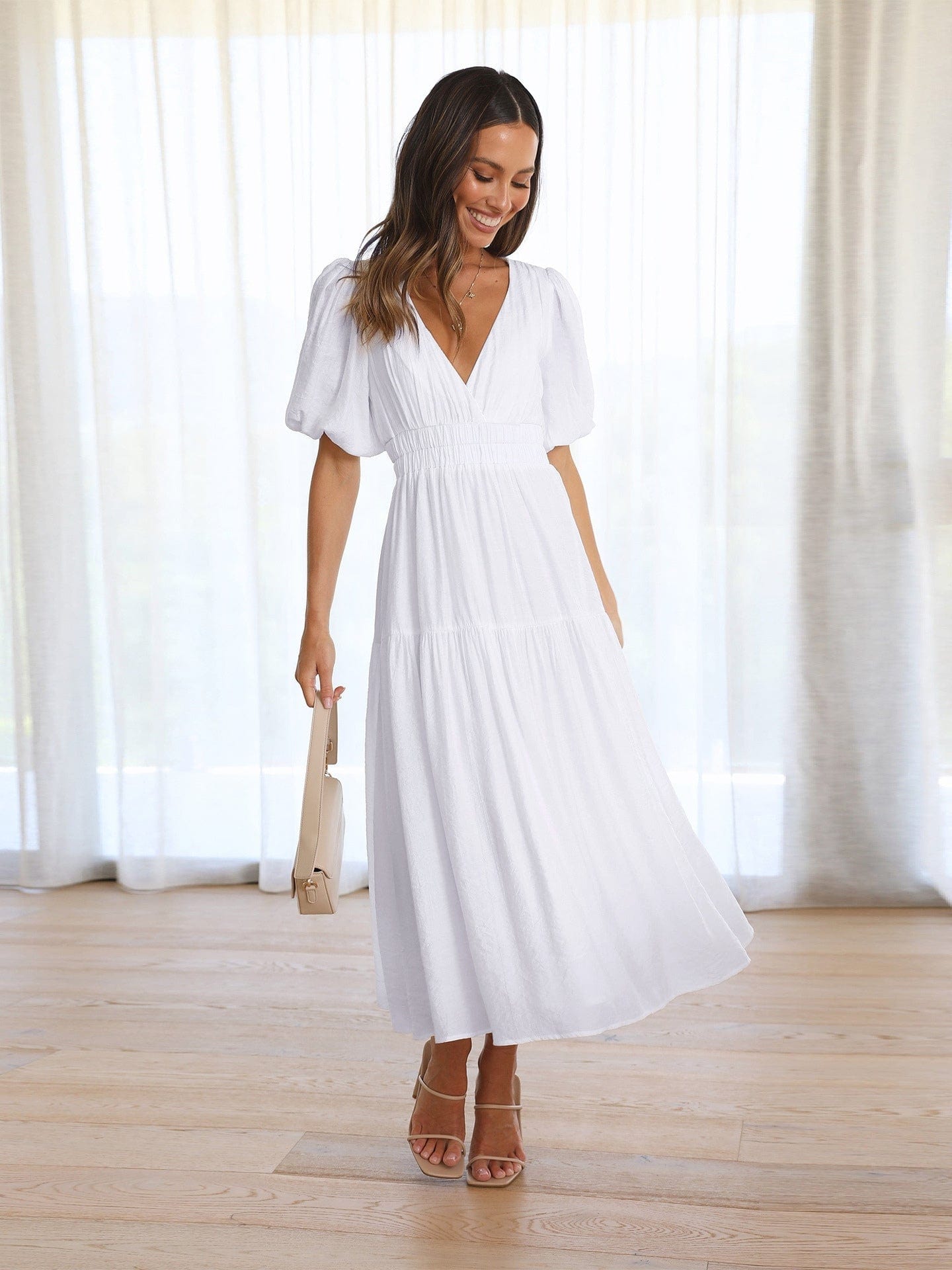 STAR White / S Star™ | Midi Dress