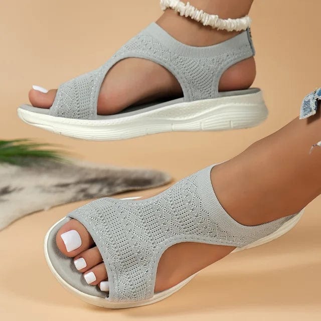 STAR Women Summer Shoes Gray / 4.5 Marisol | orthopaedic open toe mesh sandals