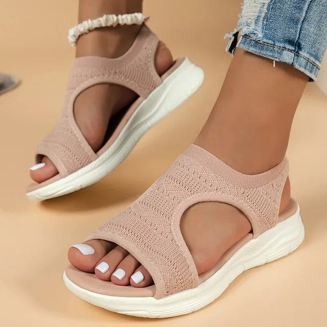 STAR Women Summer Shoes Pink / 4.5 Marisol | orthopaedic open toe mesh sandals